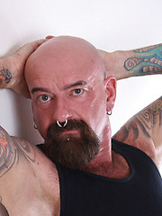 Bald hairy bear Tex Madux naked by Pantheon Bear image #6