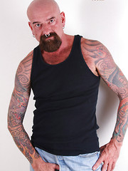 Bald hairy bear Tex Madux naked by Pantheon Bear image #6