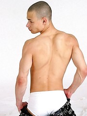Sexy twink with a tasty uncut cock, chiseled body and a sexy bad boy shaved head. by Mount Equinox image #3