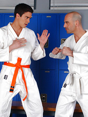 Wrestlers Adam Russo and Mike Martinez fucking in a locker room by Suite703 image #10