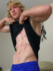 Blond twink shows his six pack - Ridge :peep by ChaosMen image #7