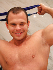 Muscle bear Dennis - Shower time by Bentley Race image #4