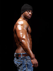 Ebony bodybuilder Varik Best by Muscle Hunks image #5