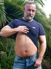 Muscle daddy Brent Cage outdoors by Hot Older Male image #10