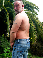 Muscle daddy Brent Cage outdoors by Hot Older Male image #10
