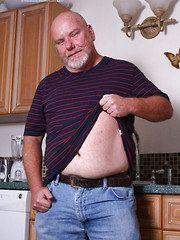 Bald daddy Sterling Steel shows his small cock by Hot Older Male image #7