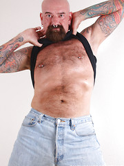 Tattooed bear Tex Madux naked by Hot Older Male image #8