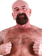 Tattooed bear Tex Madux naked by Hot Older Male image #8
