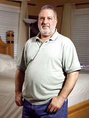 Chubby daddy Luciano shows his boner by Hot Older Male image #6