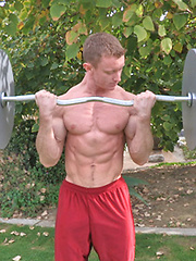 Clark working out and strokes his muscle cock by SeanCody image #6