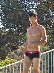Keith sweeming in a pool and jacking off dick after by SeanCody image #5