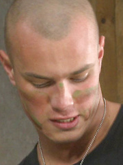 The soldier starts to milk the young reporter. Then he commands him to jerk. He kisses him and treats him like a girl. by Gay WarGames image #10