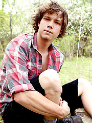 Natural Wonder Justin LeBeau Jerks Off Outdoors! by Cocky Boys image #7