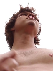 Natural Wonder Justin LeBeau Jerks Off Outdoors! by Cocky Boys image #7