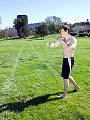 Max Steel shows his cock and butt outdoors by Randy Blue image #6
