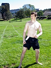 Max Steel shows his cock and butt outdoors by Randy Blue image #6