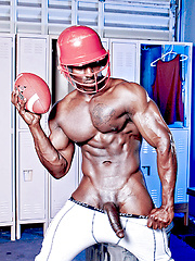 Ebony athlet getting horny at the Locker Room by BlackNHung image #8