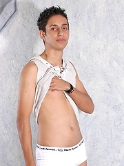 Skinny latino boy Mauricio strokes dick by Young Hot Latinos image #7