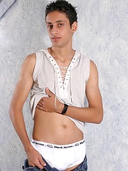 Skinny latino boy Mauricio strokes dick by Young Hot Latinos image #7
