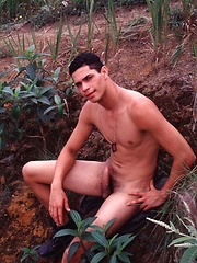 Latino army mechanic naked outdoors by Young Hot Latinos image #6
