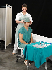 Euro doctors horny threesome by William Higgins image #8