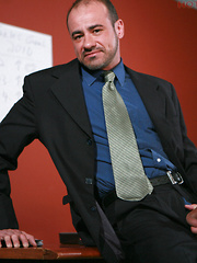 Billy Duro posing naked in a office by Hot Older Male image #7