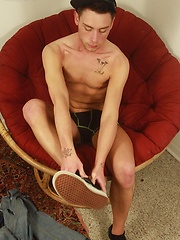 Gorgeous college boy Stephen Charles masturbating. by BF Collection image #4
