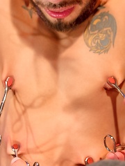 Gay torments another gay by tongs by Fetish Force image #10