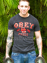 Johnny - Smooth Muscle Boy Jerks Off Outside! by Island Studs image #6