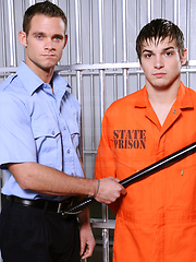 Prison-Boy Takes Every Raw Inch That His Buff Guard Has To Offer! by Men image #11