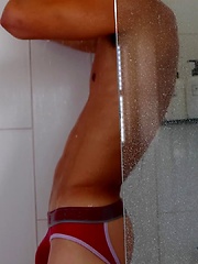 Lean Teen Christian Parker Cleans Off After Soaking Himself In Cum by Gayhoopla image #10