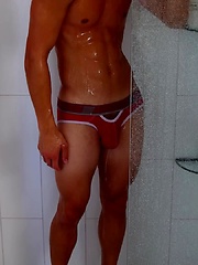Lean Teen Christian Parker Cleans Off After Soaking Himself In Cum by Gayhoopla image #10