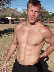 Hairy Football Jock Michael Kasten Jerks Off by Gayhoopla image #10