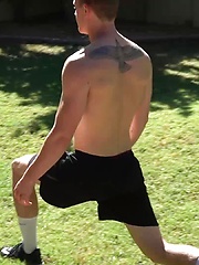 Blonde Jock Alan Cooper Jerks His Uncut Cock by Gayhoopla image #8