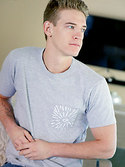 Blonde Jock Alan Cooper Jerks His Uncut Cock by Gayhoopla image #8
