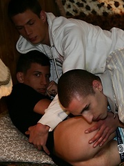 One bed for three guys by Staxus image #11