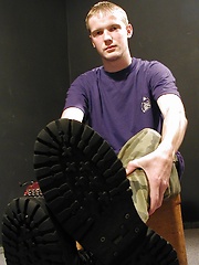 Sexy Adam Rogers peels off his camouflage pants. by BF Collection image #6