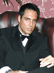 Marcello smoking a cigar in his tuxedo and then rubbing his hard dick by With Marcello image #11