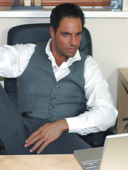 Just the feel of Marcello\'s leather loafers is enough to make him wank by With Marcello image #7