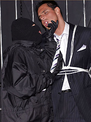 Marcello lives out his kipnap fantasy and gets a wet blowjob from masked man by With Marcello image #12