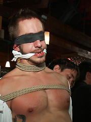 Naked ripped stud gets humiliated and used in a crowded public bar. by Bound in Public image #20