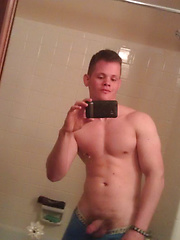 Masculed stud jacking off by ChaosMen image #9
