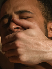 Bound Captured Hunk Cums in Mid-air by Men On Edge image #16
