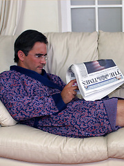 Sexy early morning masturbation with a gay stud wearing glasses by With Marcello image #9