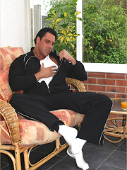 During an afternoon nap, Marcello has a wet dream and has to grab his hard dick and play by With Marcello image #9