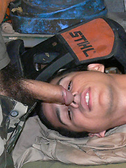 Twink gets tied up and fucked by Gay WarGames image #19