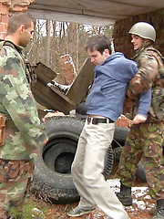 Boy forced to get soldier\'s cock! by Gay WarGames image #11