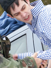 Boy forced to get soldier\'s cock! by Gay WarGames image #11