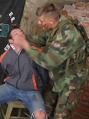 Hunted gay gets humiliated by Gay WarGames image #8