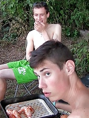 Twink gets two uncut cocks at same time by Czech Hunter image #13